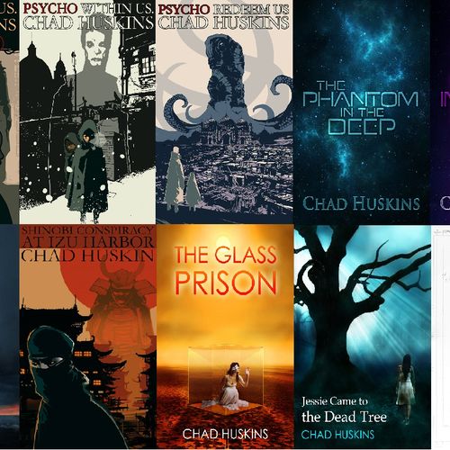 Cover art for some of the books I have worked on.