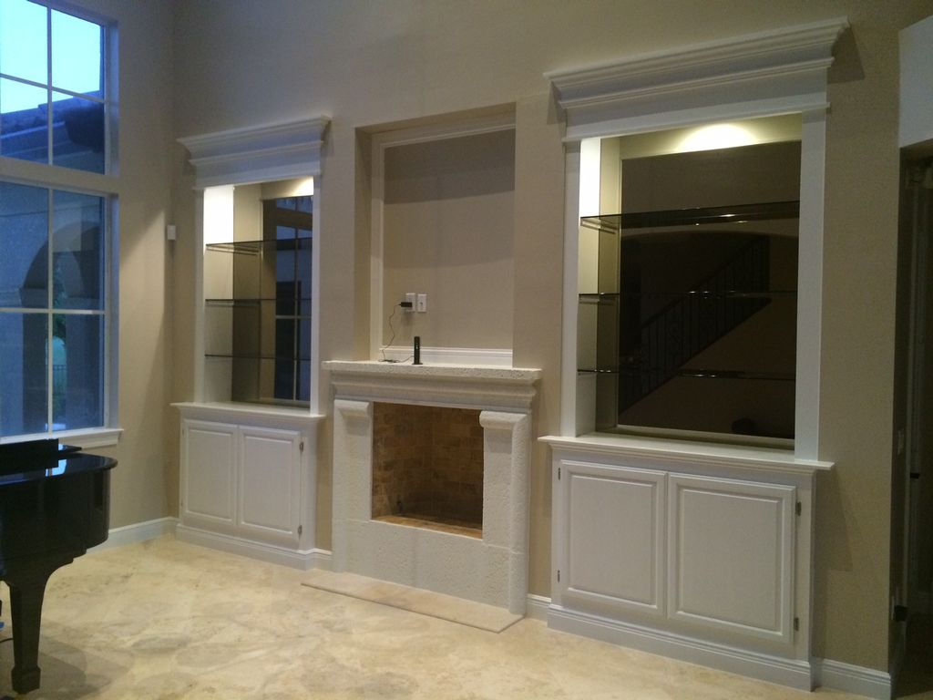 Ten feet tall, built from scratch built-ins with s