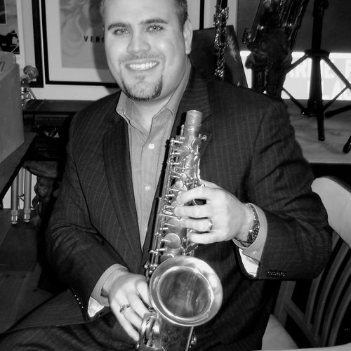 Jonathan Hartman w/ Charlie Parker's alto saxophon