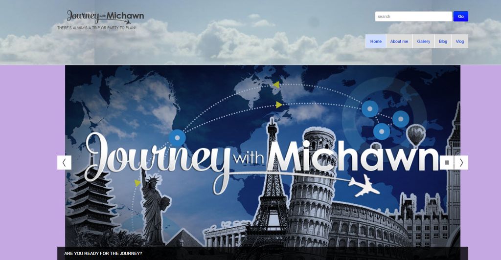 Traveling website I developed/ Logo design was don