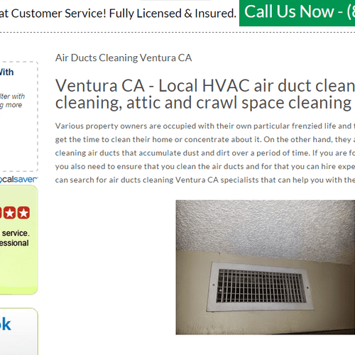 air duct cleaning services in Ventura