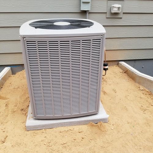 New house AC install