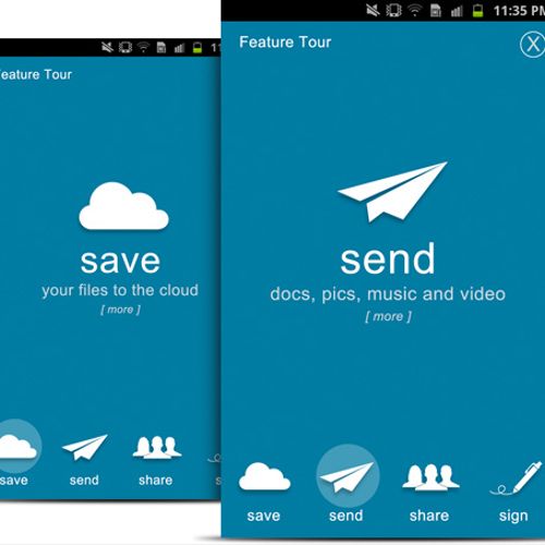YOU SEND IT
Mobile tutorial for Android app.