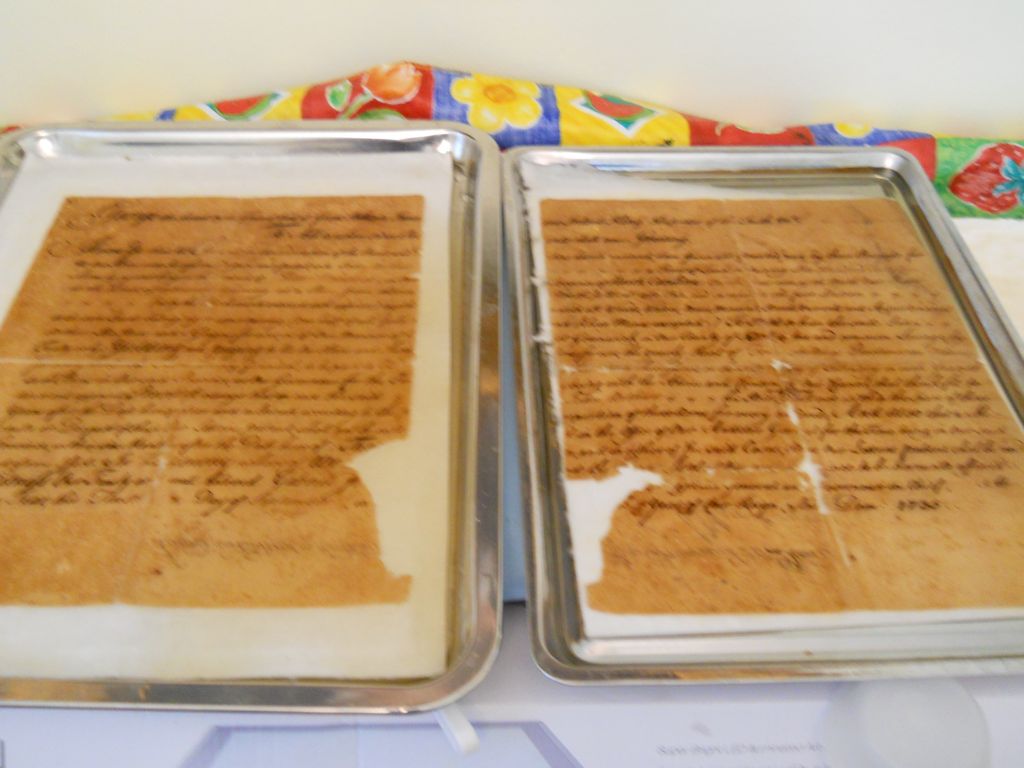 Documents undergoing deacidification