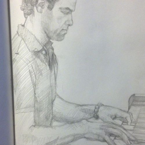 A friend's rendition of me playing piano.