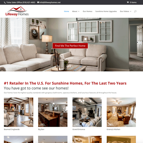 A Manufactured Homes website we developed