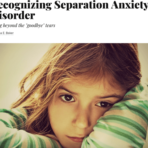 How to Spot Separation Anxiety (it's not that they