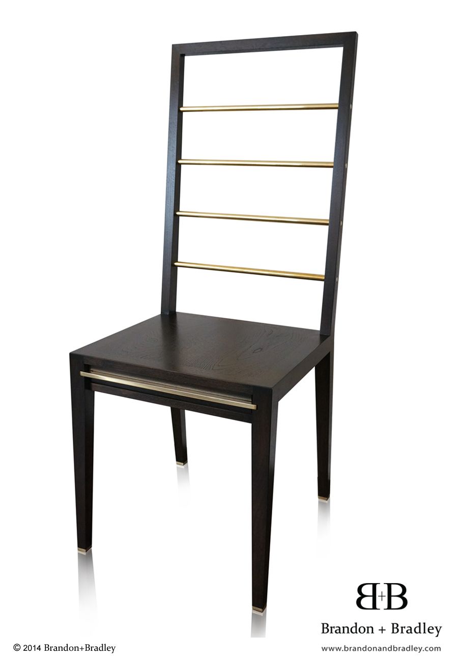 Mayfield Chair 
American Walnut and Solid Brass