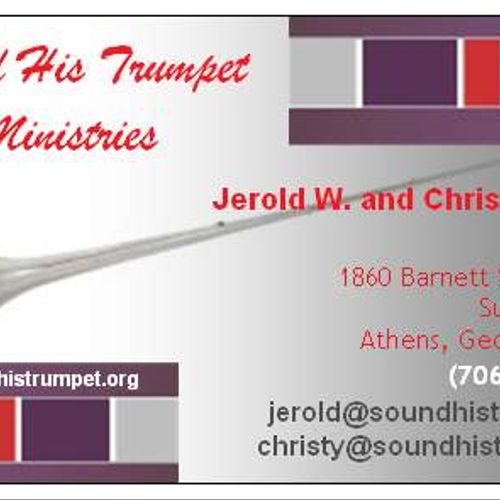 Sound His Trumpet Ministries Business Card