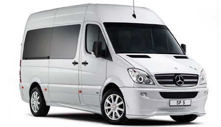 This is our 12 passenger Sprinter that can transpo