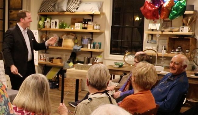 Performing at Kate's Simple Eats in Marion, Ma.