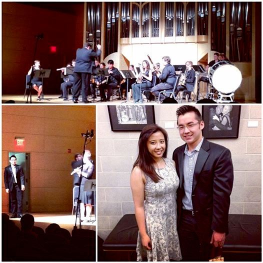 Me and a friend after my composition recital at UN