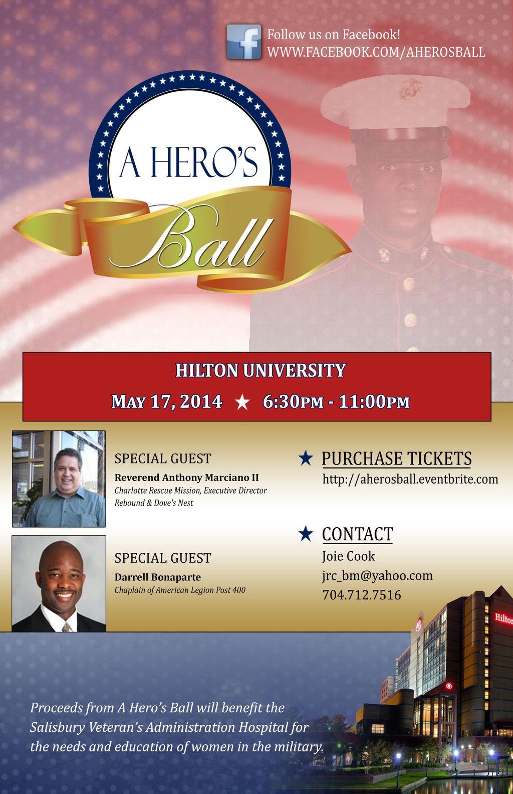 Poster for Annual Veteran's Fundraiser