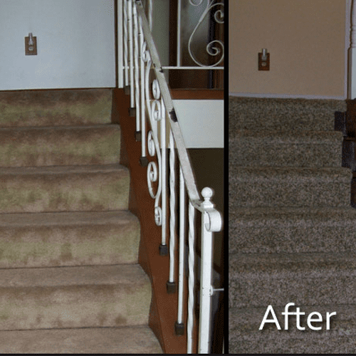 Stairs before & after