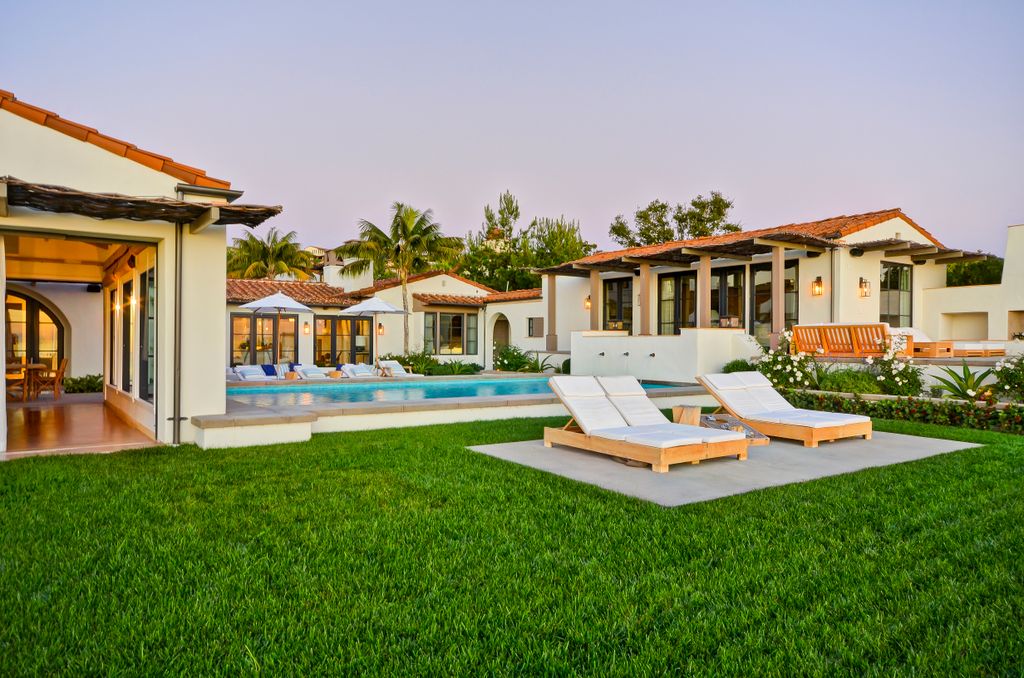 Exterior Real Estate Photography with Pool and lan