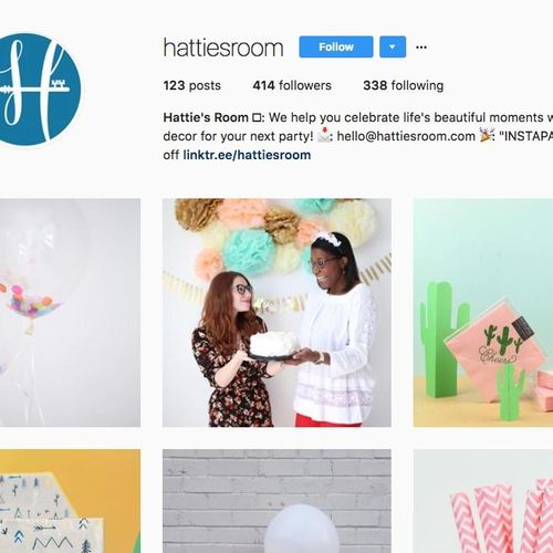Hattie's Room Instagram | Custom Photos and Messag