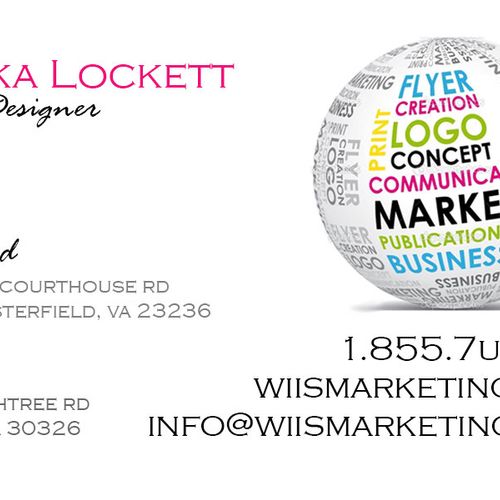 WiiS Marketing business card (Back)