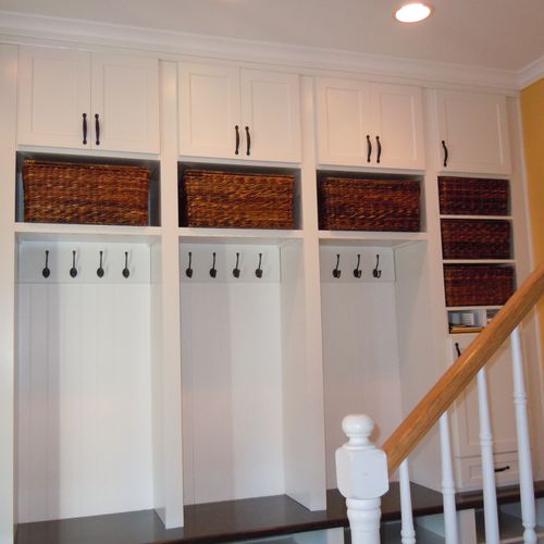 Mudroom in West Chester pa with cubbies from Sterl