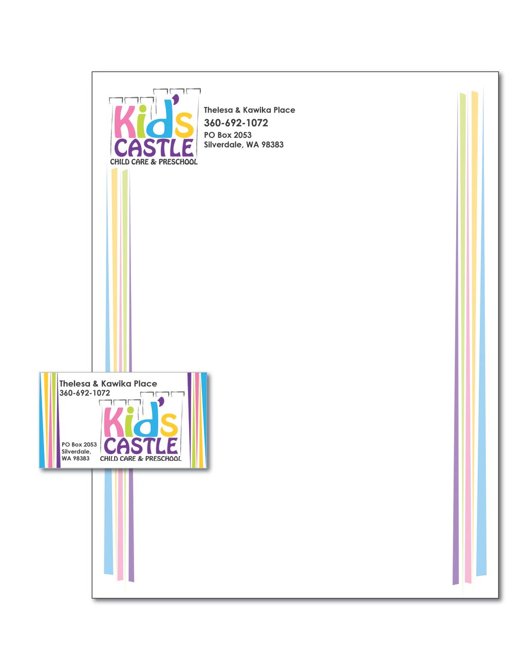 Logo, Letterhead and Business Card is part of a Ne