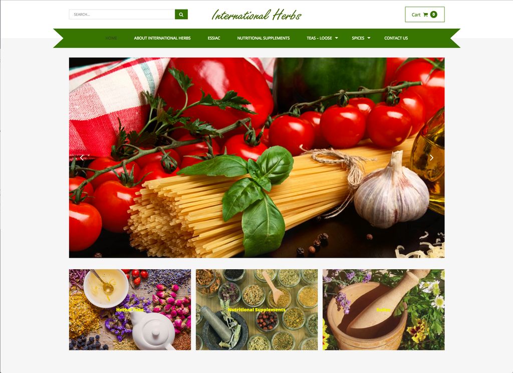 International Herbs website