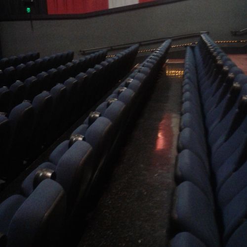 Theater auditorium that I clean meticulously night