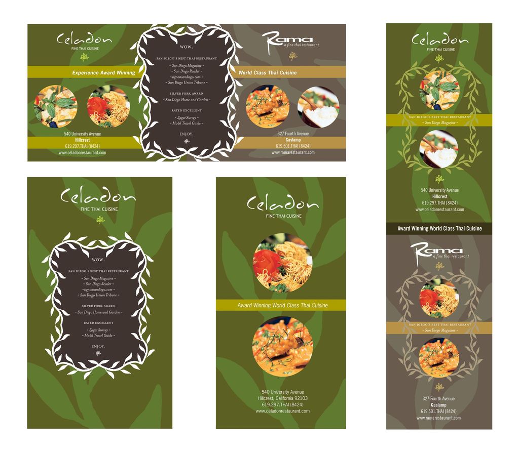 Two sister restaurants (Celadon and Rama) needed b