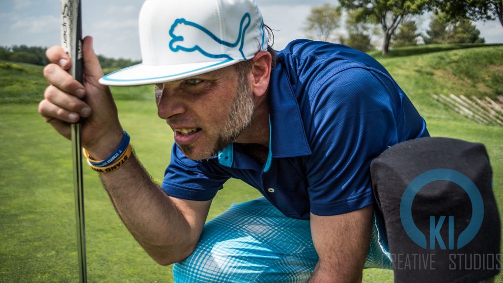 Photo of inspirational amputee golfer.