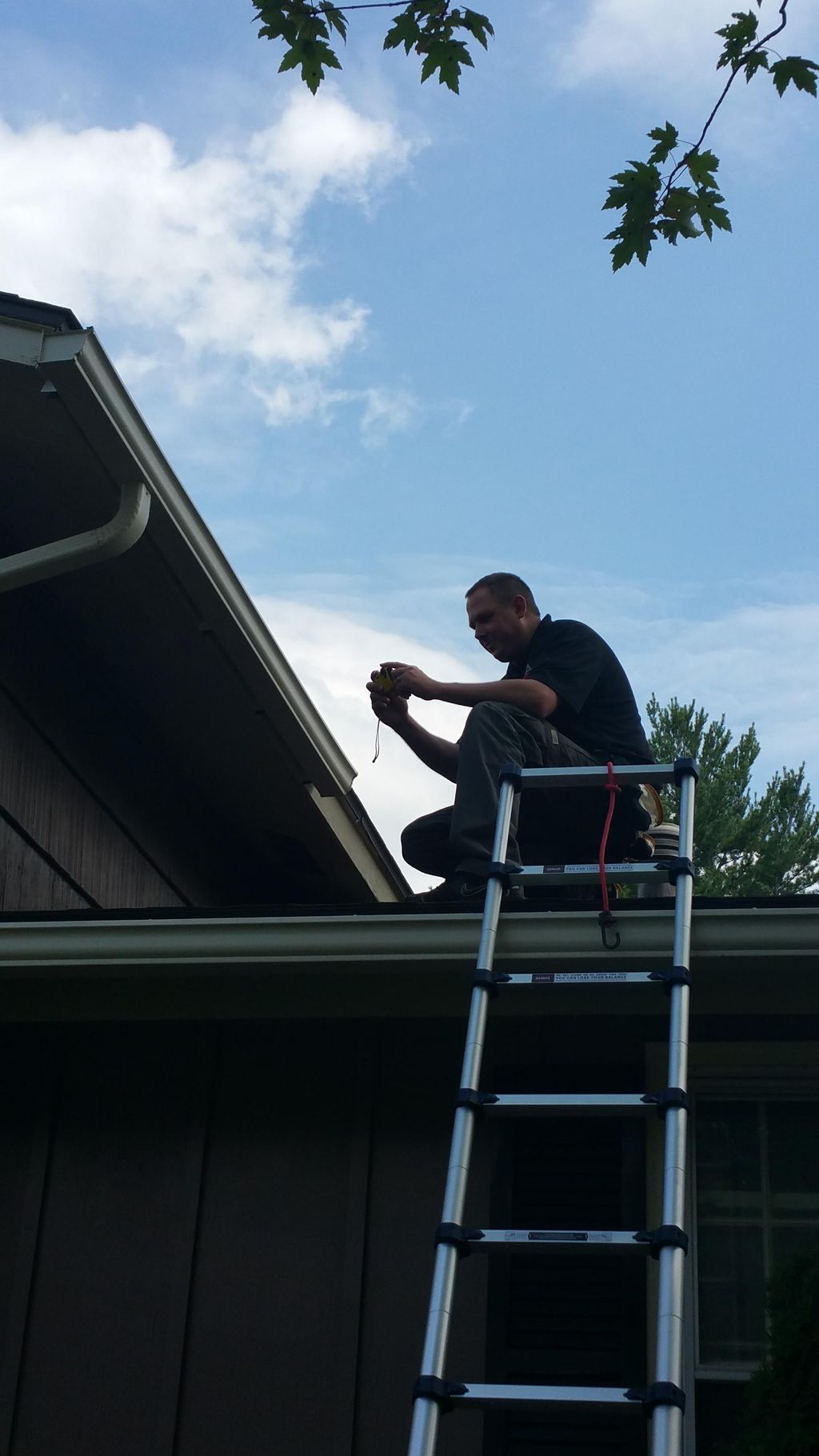 As long as it's safe, we get on the roof!