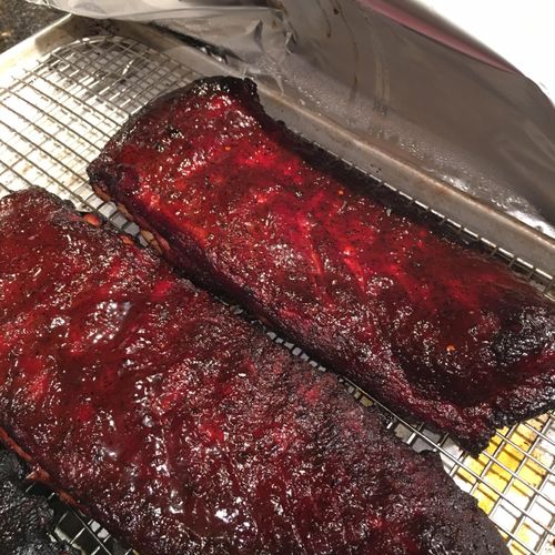 St Louis Ribs...hot and fast style of smokin