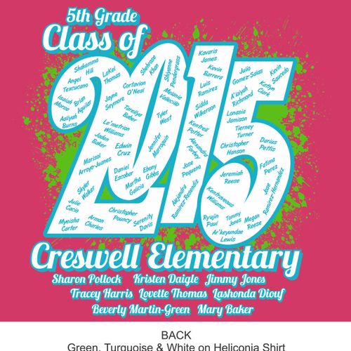 T-Shirt design for Creswell Elementary School
Shre