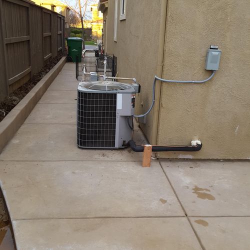 It may be that you need to move your ac condenser.