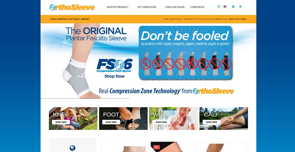 Orthosleeve, makers of the best compression sleeve