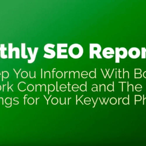 Monthly Search Engine Optimization Reports