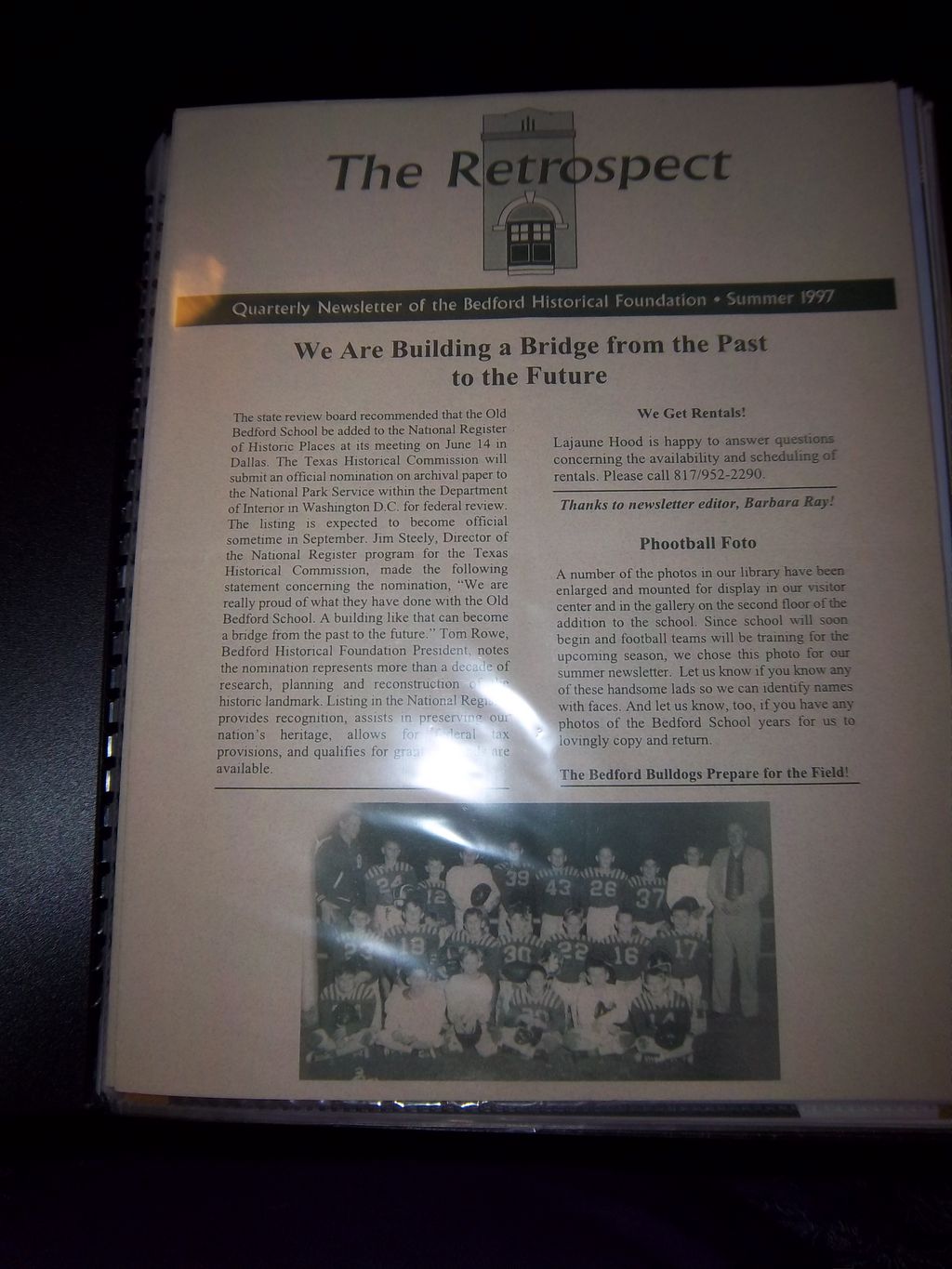 Created/Edited newsletter for local museum