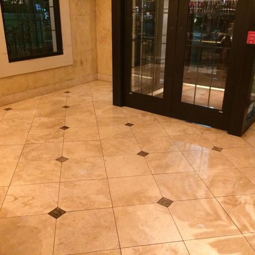 Marble Floor Professionally Cleaned