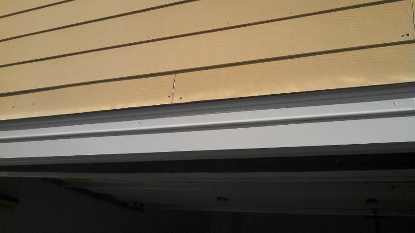 Garage door after repair