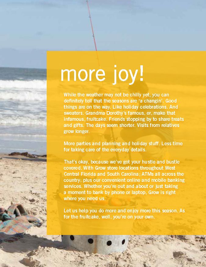 Wrote several sections of Grow Financial's Fall 20