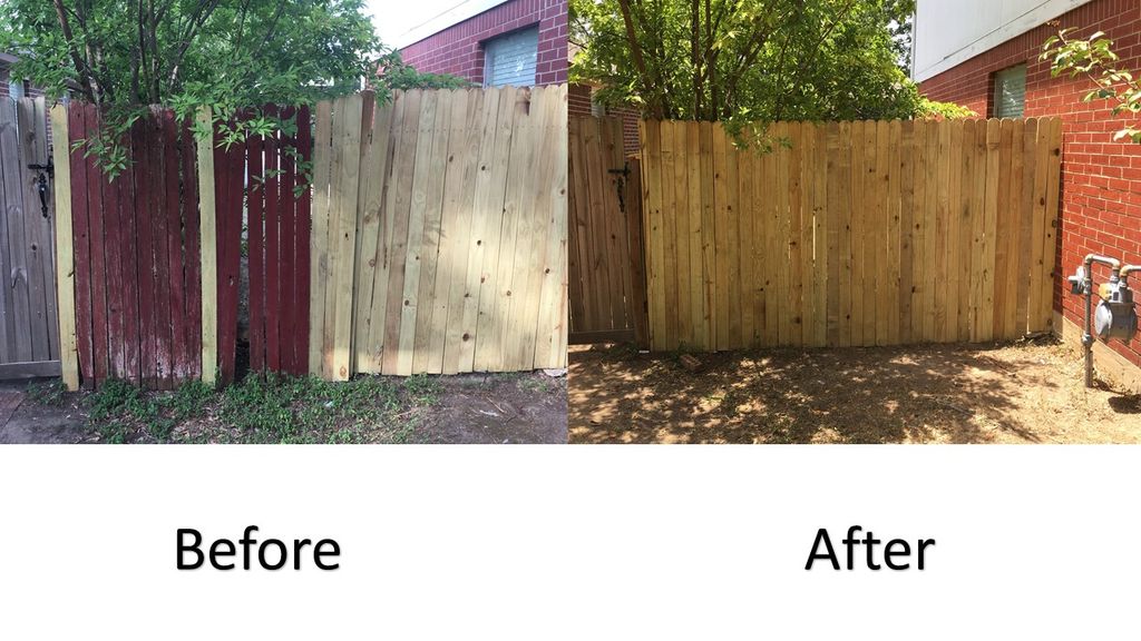 replaced fence