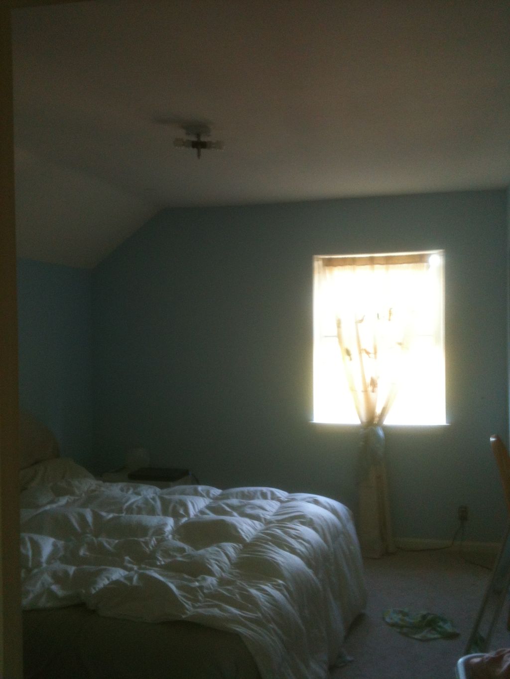 Master Bedroom After Color Change (Lite Blue/ Purp