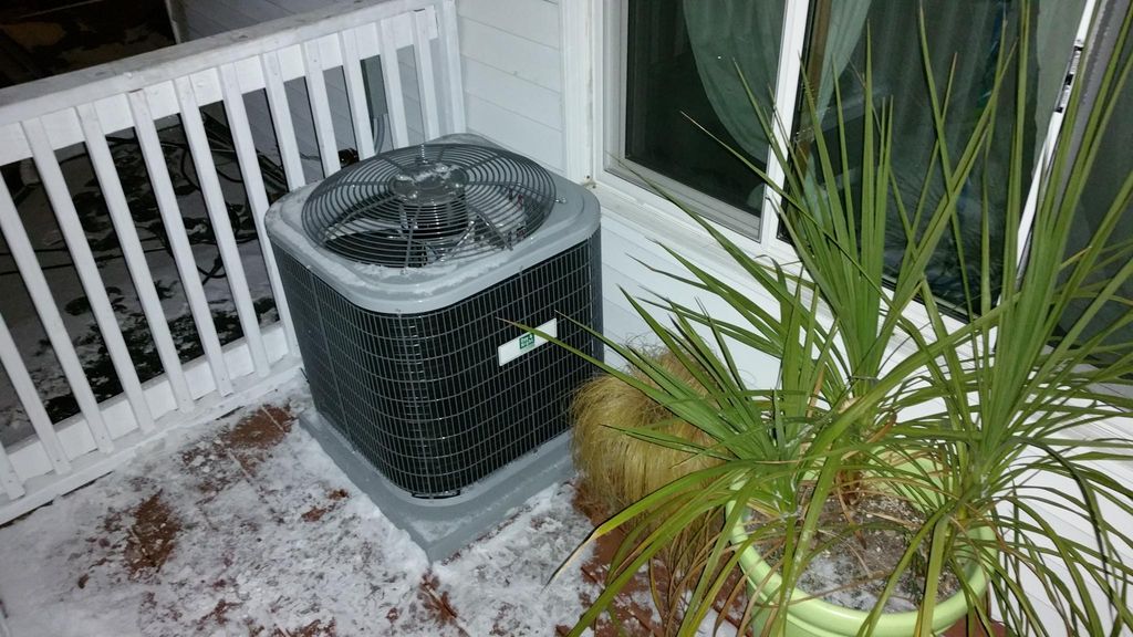 13 SEER Air Conditioner Installation on Duplex Upp
