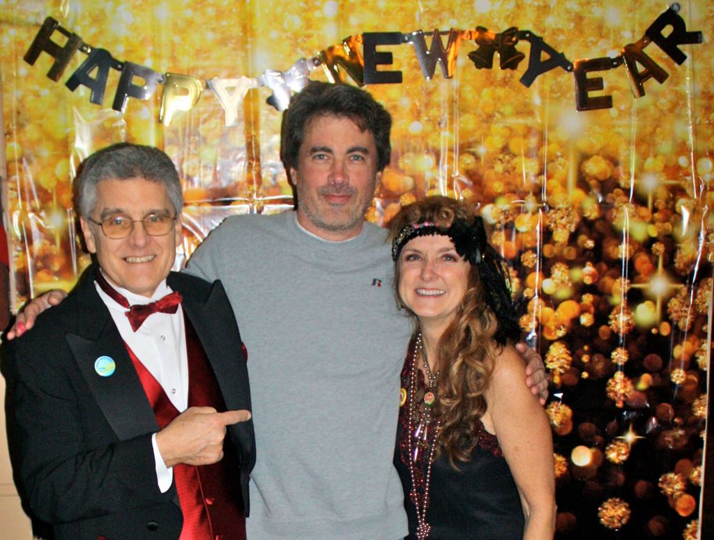 John with the New Years Host and Hostess