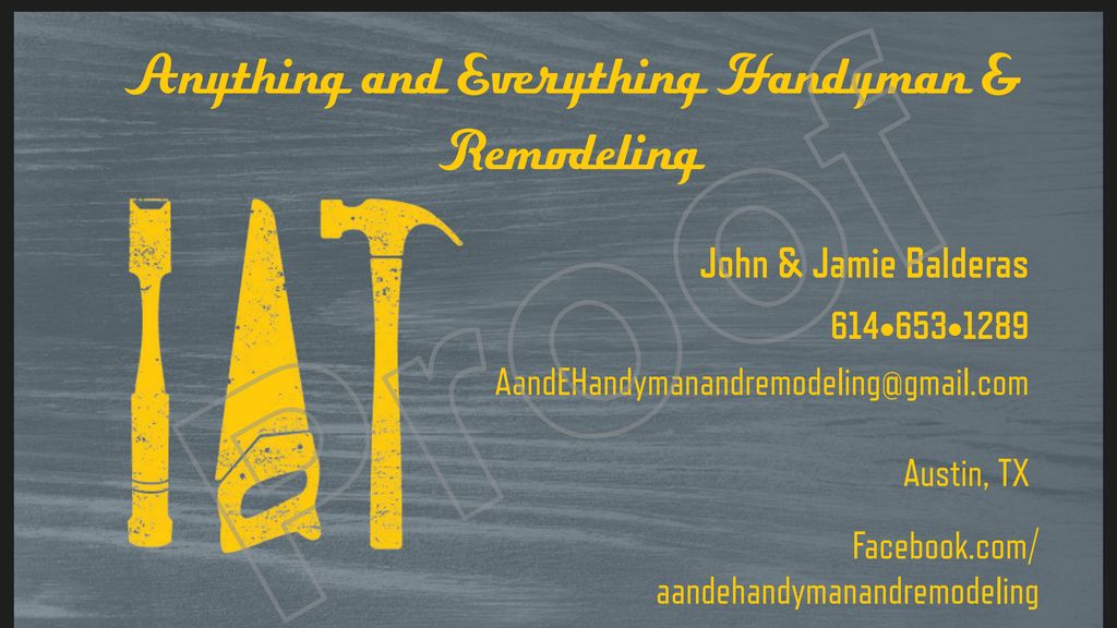 Anything and Everything Handyman and Remodeling