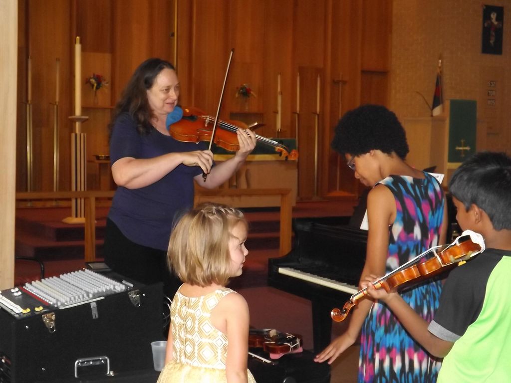 Checking Tuning before a recital