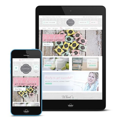 Mobile responsive ecommerce website design project