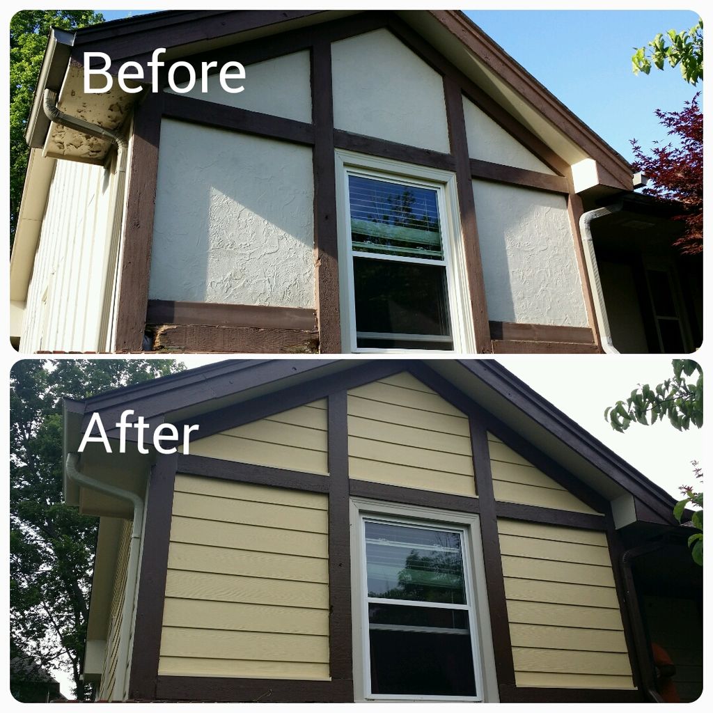 Got ugly old faded siding? Not problem  call Sure 