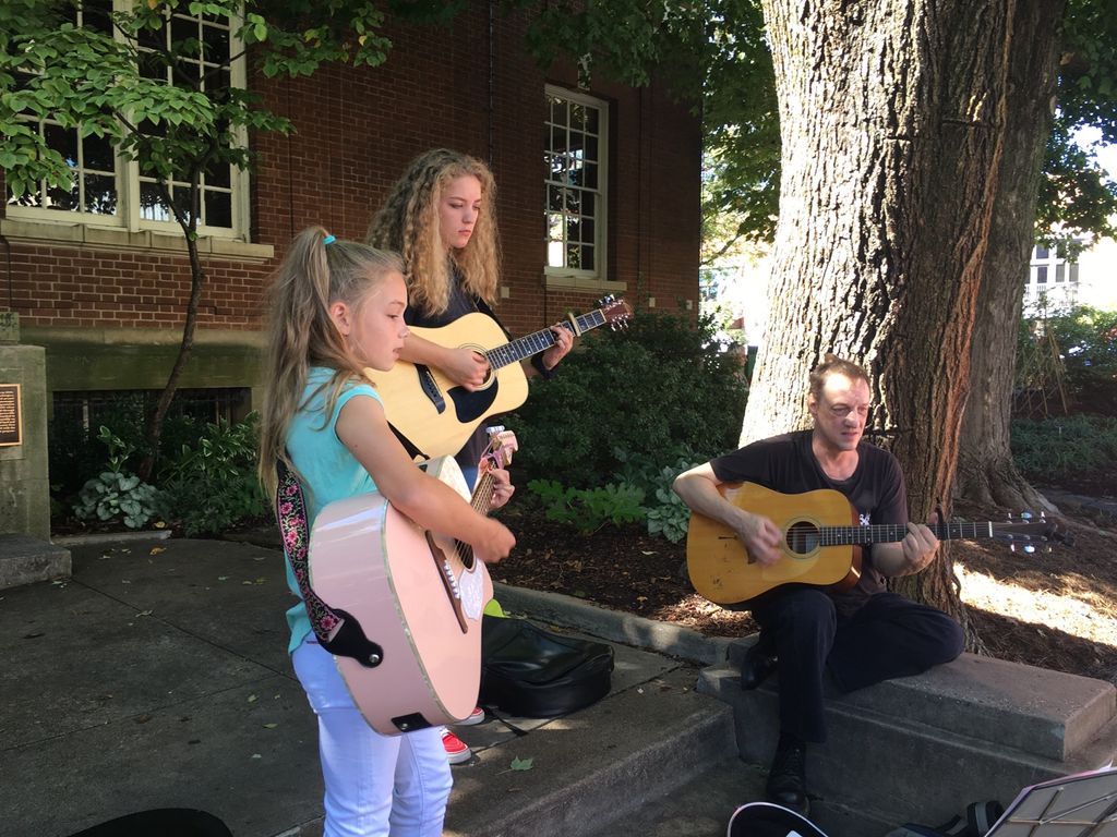 Playing "Blackberry Blossom."