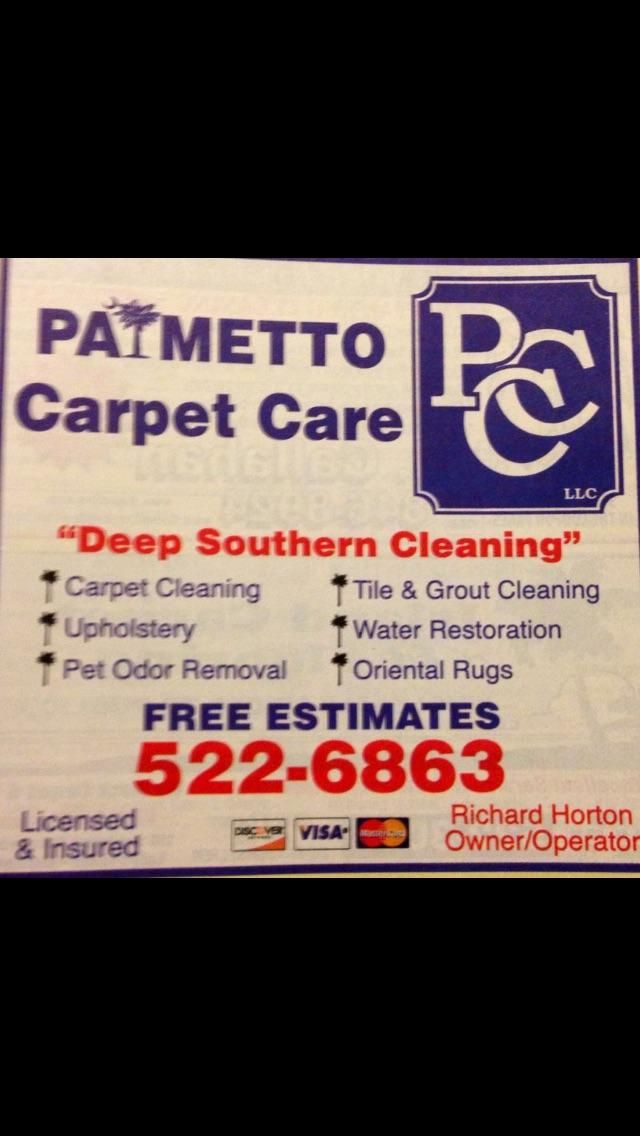 Palmetto carpet care of Beaufort