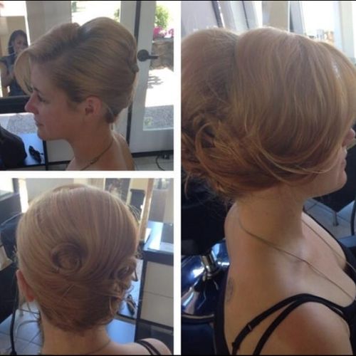 After picture of and updo