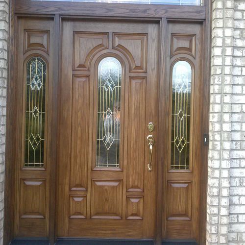 Exterior: Fiberglass Door re-finished