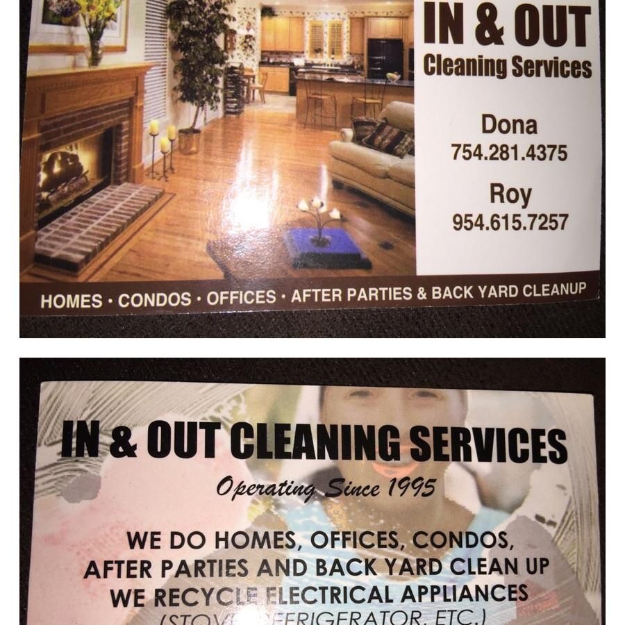 In and Out Cleaning Services